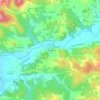 Mappa topografica Le Haut Bourg, altitudine, rilievo