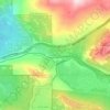 Mappa topografica Soda Springs, altitudine, rilievo