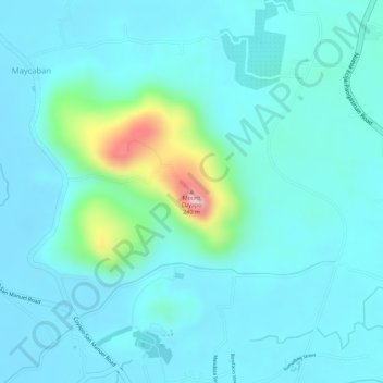 Mappa topografica Cuyapo, altitudine, rilievo