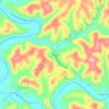 Mappa topografica Purdy, altitudine, rilievo