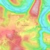 Mappa topografica Harlanden, altitudine, rilievo