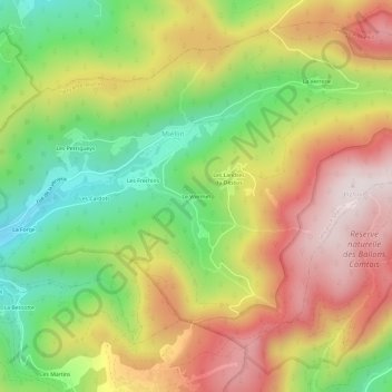 Mappa topografica Le Voirmet, altitudine, rilievo