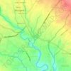 Mappa topografica Mendut, altitudine, rilievo