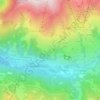 Mappa topografica Les Marches, altitudine, rilievo