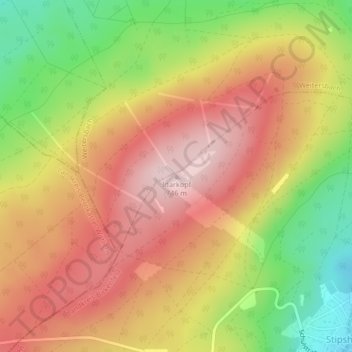 Mappa topografica Idarkopf, altitudine, rilievo