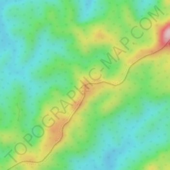 Mappa topografica Pico do Papagaio, altitudine, rilievo