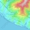 Mappa topografica Mexi, altitudine, rilievo