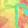 Mappa topografica Hohendilching, altitudine, rilievo