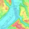 Mappa topografica Roc de Fourroux, altitudine, rilievo