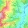 Mappa topografica Raggio, altitudine, rilievo