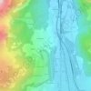Mappa topografica Le Cret, altitudine, rilievo