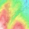 Mappa topografica Vuret, altitudine, rilievo