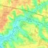 Mappa topografica Arringes, altitudine, rilievo