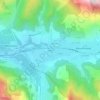 Mappa topografica Bréguet, altitudine, rilievo