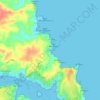 Mappa topografica es Murtar, altitudine, rilievo