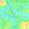Mappa topografica La Croix de Coulandon, altitudine, rilievo
