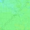 Mappa topografica Lehigh Acres, altitudine, rilievo