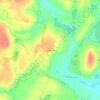 Mappa topografica Sunrise Lake, altitudine, rilievo