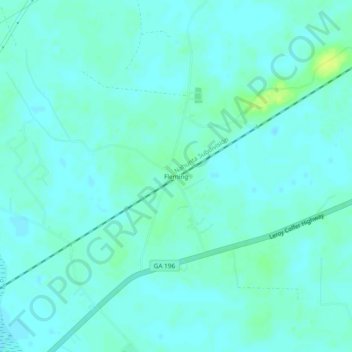 Mappa topografica Fleming, altitudine, rilievo