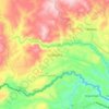 Mappa topografica Carlosama, altitudine, rilievo