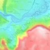 Mappa topografica Laumède, altitudine, rilievo