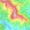 Mappa topografica Montecatino, altitudine, rilievo