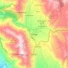 Mappa topografica Amagá, altitudine, rilievo