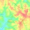 Mappa topografica Washington Heights, altitudine, rilievo