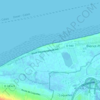 Mappa topografica Les Salines, altitudine, rilievo