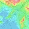 Mappa topografica Peristeri, altitudine, rilievo