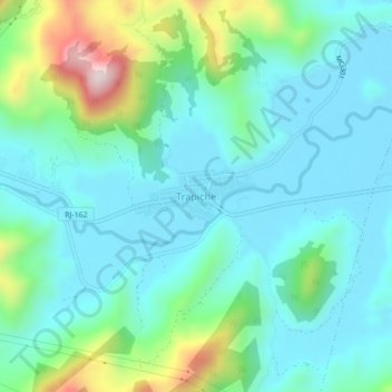 Mappa topografica Trapiche, altitudine, rilievo