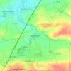 Mappa topografica Wallichen, altitudine, rilievo