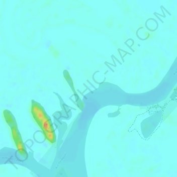 Mappa topografica Volta do Castelo, altitudine, rilievo