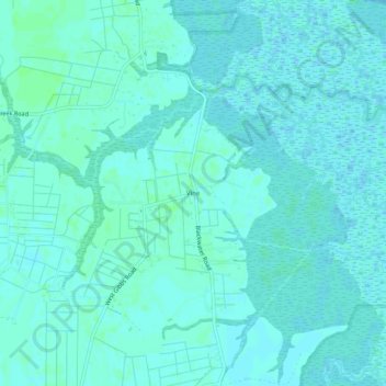 Mappa topografica Vine, altitudine, rilievo
