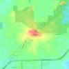 Mappa topografica Spring Hill, altitudine, rilievo
