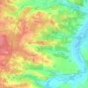 Mappa topografica A Las Cassagnoles, altitudine, rilievo