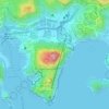 Mappa topografica 南朗山, altitudine, rilievo