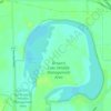 Mappa topografica Browns Lake/IPS Wildlife Management Area, altitudine, rilievo