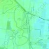 Mappa topografica Olmito, altitudine, rilievo