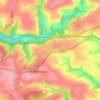 Mappa topografica Redpost, altitudine, rilievo