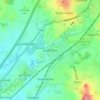 Mappa topografica Stoke Prior, altitudine, rilievo