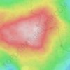 Mappa topografica Monte Ciaurlec, altitudine, rilievo
