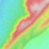 Mappa topografica Red Cliff Mountain, altitudine, rilievo