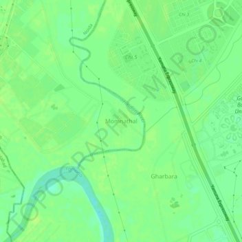 Mappa topografica Momnathal, altitudine, rilievo