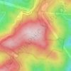 Mappa topografica Calf Mountain, altitudine, rilievo