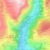 Mappa topografica Fiernaz Superiore, altitudine, rilievo