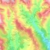 Mappa topografica Tandoli, altitudine, rilievo