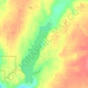 Mappa topografica Whitewater Memorial State Park, altitudine, rilievo