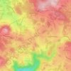 Mappa topografica Flossac, altitudine, rilievo