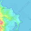 Mappa topografica Majicavo-Lamir, altitudine, rilievo